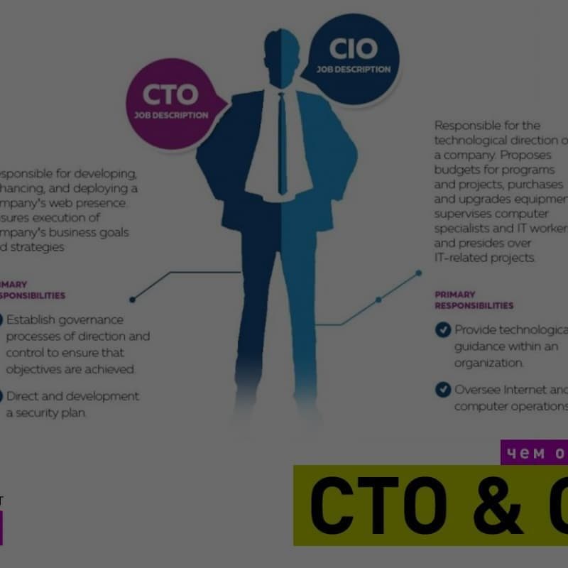 cio и cto - в чем их отличия и чем они занимаются в IT-компании
