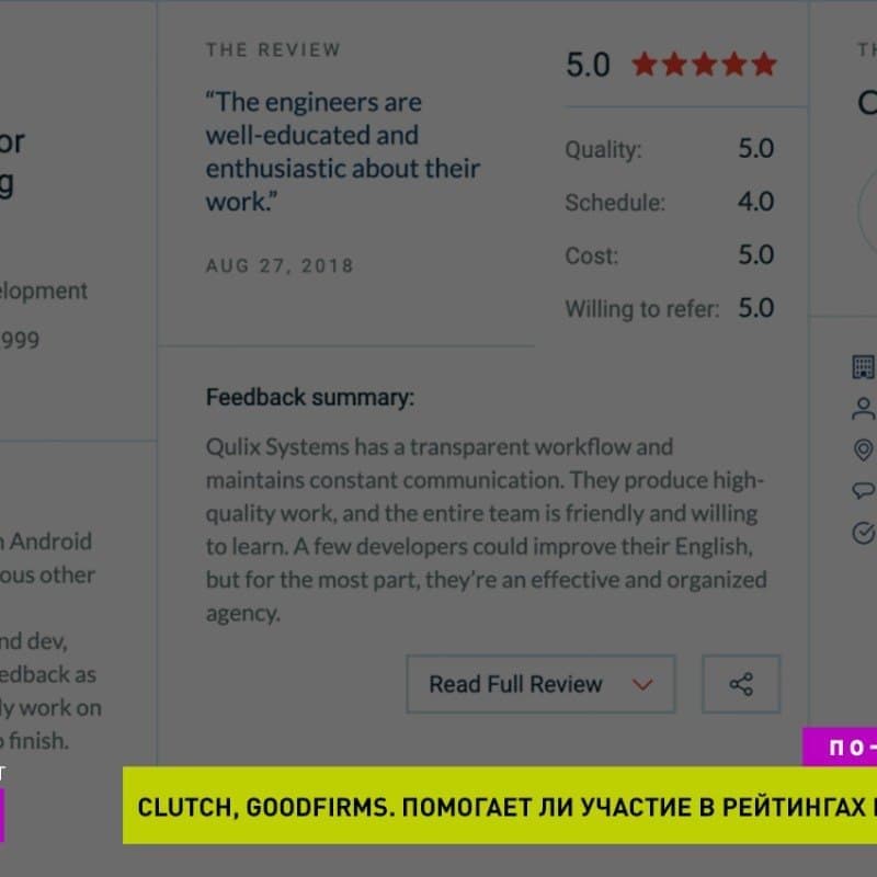 Как помогают в IT-продажах листинги Clutch & Goodfirms? Примеры и инструкции